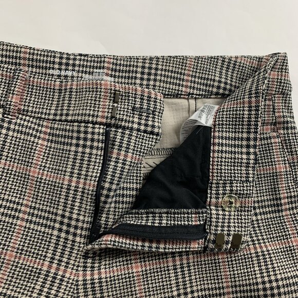 Old Navy Black & Tan Tartan Stretch Canvas Skinny Pixie Pant 12 - Picture 4 of 8